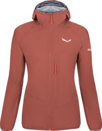 Veste Imperméable Femme Salewa Agner Powertex 3L Rouge