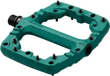 Paire de pédales plates Sixpack composite Kamikaze PA vert sapin