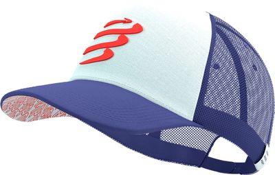 Compressport Trucker Cap - Blue/White/Red