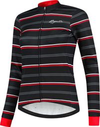 Veste Velo Hiver Rogelli Stripe - Femme - Noir/Rouge