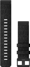 Garmin QuickFit 22 mm Nylon Armband schwarz meliert