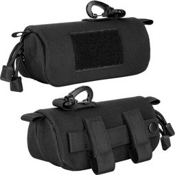 Etui Sportenzia tactique lunettes semi-rigide Molle clip mousqueton protection anti-écrasement Noir