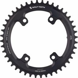 Wolf Tooth 110 BCD Asym 4-Bolt Drop-Stop ST Chainring For GRX Cranks