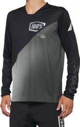 R-Core-X 100% Long Sleeve Jersey Zwart / Grijs
