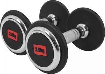 Haltères ronds Gorilla Sports PRO - De 2 5 à 50 KG - Poids : 5 KG(2 x 2 5 KG)