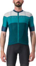 Castelli Sezione Kurzarmtrikot Grün/Türkisblau