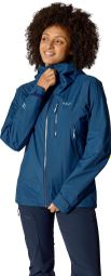 Giacca impermeabile Rab Downpour Mountain blu da donna