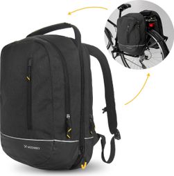 Sacoche de vélo Wozinsky double sac à dos 2en1 30L noir