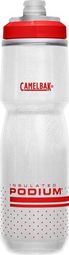 Botella aislada Camelbak  Podium Chill 0,71 L Blanco / Rojo