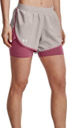 Pantaloncini Under Armour Fly By Elite 2-in-1 Donna Grigio
