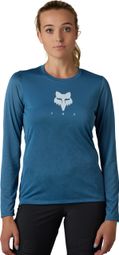 Maillot Manches Longues Fox Ranger TruDri Femme Slate Bleu