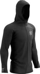 Veste à capuche Compressport 3D Thermo Zip Noir