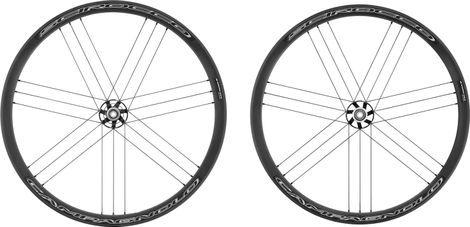 Pair of Campagnolo Scirocco Disc Tubeless Wheels | 12 / 15x100 - 12x142 / 135mm | Centerlock