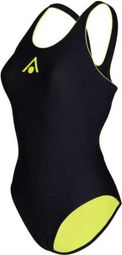 Aquasphere Essentials Damen Badeanzug Schwarz/Gelb