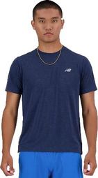 Camiseta de manga corta New Balance Athletics azul para hombre