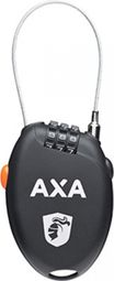 CAVO DI COMBINAZIONE ANTIVELENO BICICLETTA AXA ROLL NERO L750mm DIAM 1,6mm