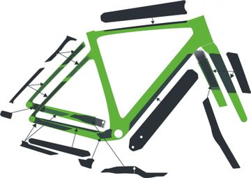 Syncros Frame Beschermings Kit voor Scott Addict Gravel Clear Gloss