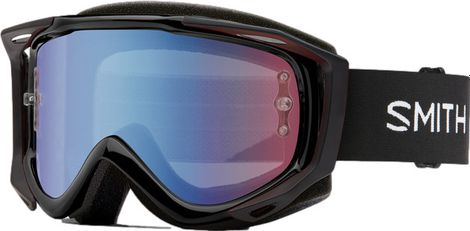 Smith Fuel V.2 SW-X M Goggle Schwarz / Blau Sensorspiegel Antibeschlag