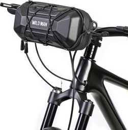 Sacoche de guidon vélo grande capacité rigide EVA avec bandoulière