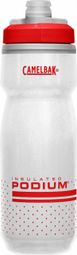 Camelbak podium chill 0.6l white / red insulated bottle