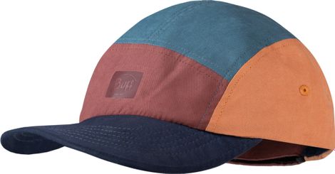 Gorra Buff Go Kids de 5 paneles Azul/Naranja