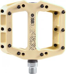  Paire de Pédales Plates SB3 Kroma Composite Beige