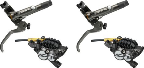 Coppia di freni Shimano Saint BR-M820 J-Kit Metal 4 Pistons (senza disco) 170cm 100cm Nero