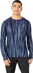 Asics Road All Over Print Long mouwen Trui Blauw Heren