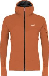 Giacca Softshell da uomo Salewa Agner Durastretch Brown