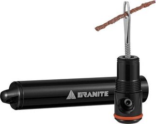  Kit de reparación Granite Design Suture Aero Tubeless Tool + Impactador Co² Black