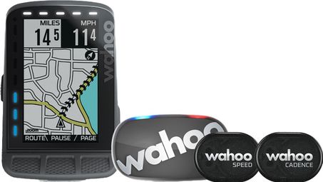 Gereviseerd product - Wahoo Fitness Elemnt Roam GPS Meter - Tickr Gen 2 Cardio / Snelheid / Cadans Bundel