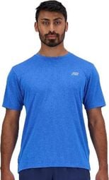 Camiseta de manga corta New Balance Athletics azul para hombre