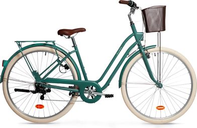 Elops 520 bicicleta de ciudad microshift 6s 700 mm verde 2024