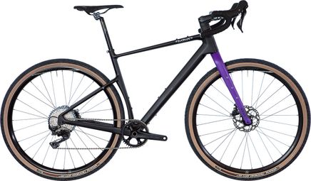 Bicicleta Gravel Wilier Triestina Adlar Shimano GRX 11V 700 mm Negra Violeta 2024