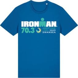 T-Shirt Manches Courtes Ironman 70.3 Swansea Bleu Homme