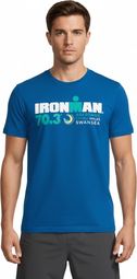 T-Shirt Manches Courtes Ironman 70.3 Swansea Bleu Homme
