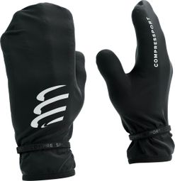 Gants Compressport Hurricane Waterproof Mittens Noir 