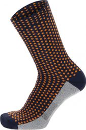 Chaussettes Mi-Hautes Santini Q-Skin Sfera Noir / Orange