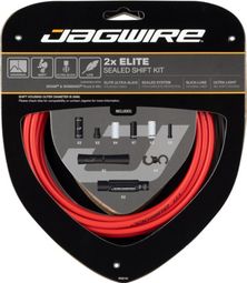 Jagwire Cable & Sleeve Kit 2x Elite Sealed Shift Kit Red