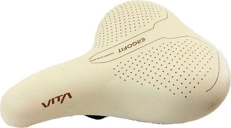 SELLE ERGOFIT Unisex BLANCHE 245mm / 200mm.