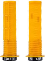 Paire de Grips DMR Deathgrip2 Flange Grips Jaune