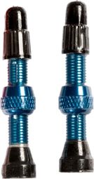 Pair of Stan's NoTubes Universal Presta 44mm Valves Blue