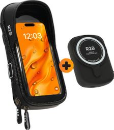 Support Téléphone pour Velo - Robuste et étanche Pour vélo - Rotation à 360 Degrés + batterie externe magnétique 10 000 mAh