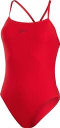 Speedo Eco+ Thinstrap 1-teiliger Badeanzug für Damen Rot