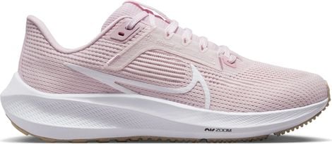 Zapatillas Nike Air <strong>Zoom Pegasus 40 Rosa</strong> Blanco Mujer