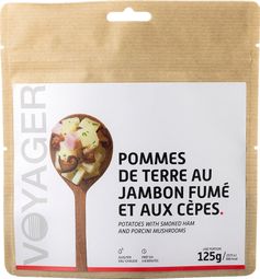 Repas Lyophilisé Voyager Pommes de Terre au Jambon Fumé et aux Cèpes 125g