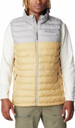 Ärmellose Daunenjacke Columbia Powder Lite Beige/Grau