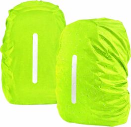 Housse Sportenzia de pluie pour sac à dos réfléchissante étanche Jaune