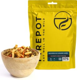 Repas Lyophilisé Vegan Firepot Macaroni Aux Legumes Varies - 135 g