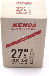 Chambre à air KENDA Airolution 27.5 pouces / 650B x 2.00 - 2.40 FV